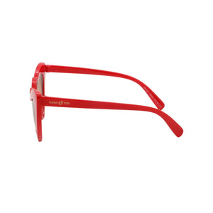 Girls Heart Shaped Sunglasses Ibiza Crimson